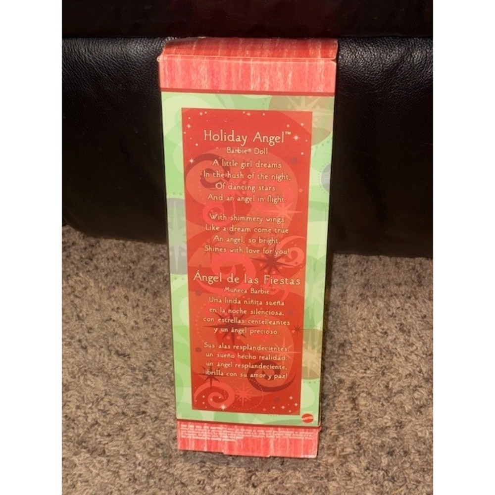 Holiday Angel Barbie Doll Angel de las Fiestas Blonde Hair in Box 2001‎ NRFB - Picture 6 of 9